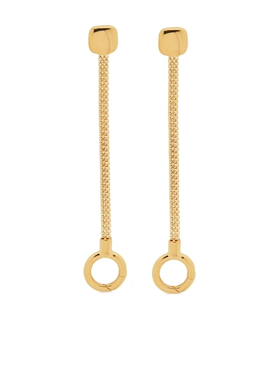 Monica Vinader Womens Gold Doina 18ct Yellow-gold Vermeil Earrings 1 Size In Yellow Gold