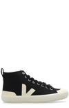 Veja Logo-print Hi-top Sneakers In Black