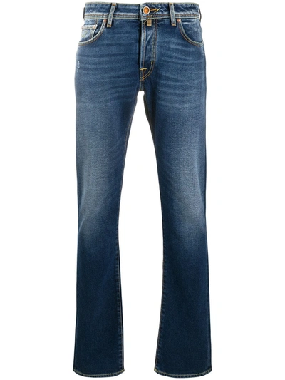 Jacob Cohen Mid-rise Straight Leg Jeans In Blue