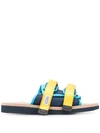 Suicoke Double Strap Sandals In Blue
