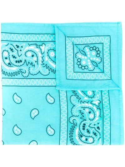 Natasha Zinko Paisley Printed Scarf In Blue