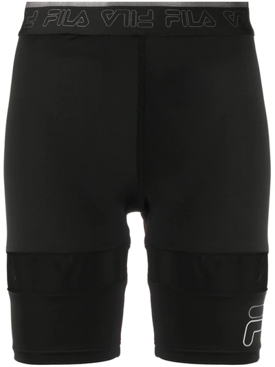 Fila Panelled Shorts In Black
