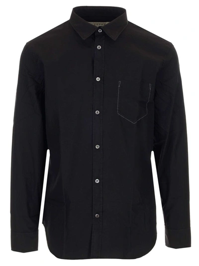 Maison Margiela Long-sleeved Classic Shirt In Black