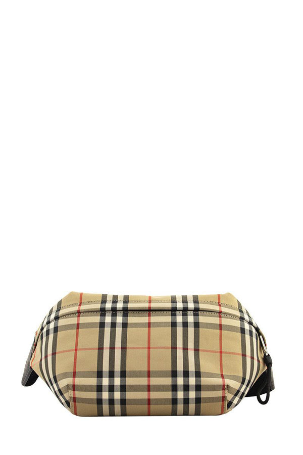 medium vintage check bonded cotton bum bag