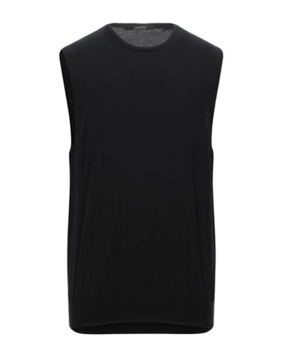 Tagliatore Sleeveless Sweater In Black