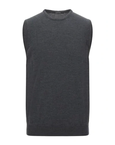 Tagliatore Sleeveless Sweater In Lead