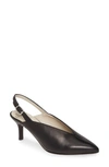 Amalfi By Rangoni Pinerolo Slingback Pump In Black Leather