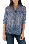 Kut From The Kloth Jasmine Top In Pisa-navy