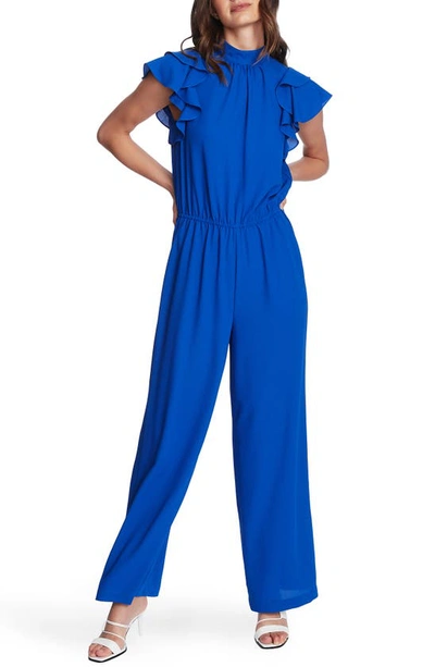 1.state Flutter Sleeve Jumpsuit In Blue Pacific