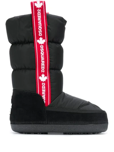 Dsquared2 Padded Snow Boots In Black
