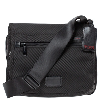 Pre-owned Tumi Black Nylon Messenger Bag