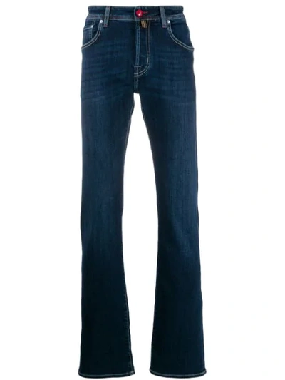 Jacob Cohen Straight Leg Denim Jeans In Blue