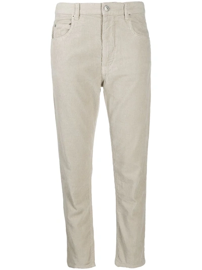 Isabel Marant Étoile Slim Fit Trousers In Neutrals
