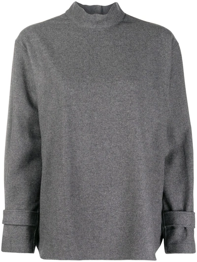 Jejia Buttoned-back Shirt In Grey
