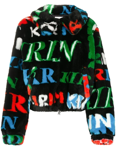 Kirin Monogram Print Jacket In Black