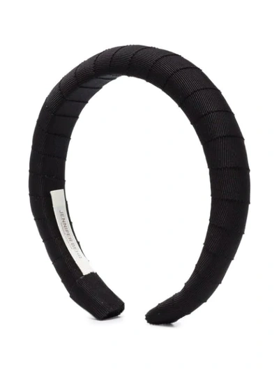 Jennifer Behr Woven Detail Hairband In Black