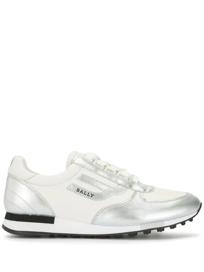 Bally Gavinia Low-top Sneakers In White,silver