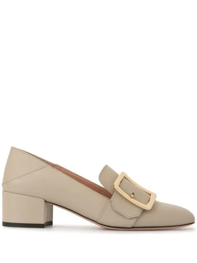 Bally Janelle Loafer Style Pumps In Beige In Brown