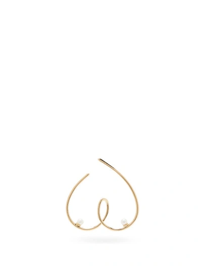 Anissa Kermiche Free The Nip Pearl & 14kt Gold Single Earring