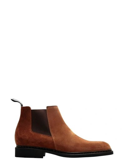 Paraboot Chamfort Galaxy Brown Leather Ankle Boots