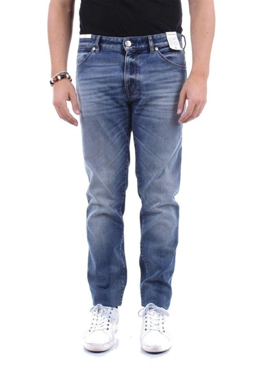 Pt01 Men's Blue Cotton Jeans