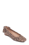 Bernardo Eloise Cheetah Suede Ballerina Flats