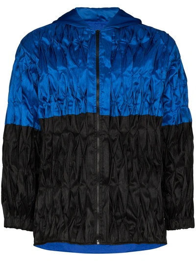 Orange Culture X Homecoming Richie Diamond Pleat Jacket In Blue