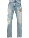 Polo Ralph Lauren Sullivan Slim Fit Repaired Jeans In Arroyo