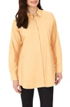 Foxcroft Cici Cotton Non-iron Tunic Shirt In Goldenrod