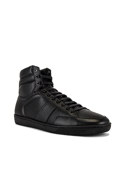 Saint Laurent Sl/10h Sneaker In Black & Black