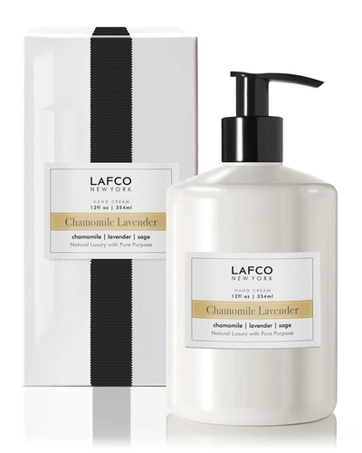 Lafco New York Fresh Cut Gardenia Hand Cream 12 Oz. In Grey