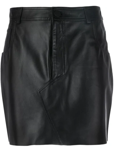 Federica Tosi Pelle Mini Skirt In Black