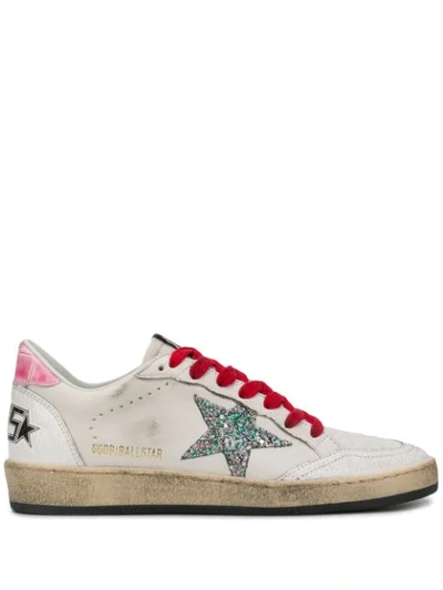 Golden Goose Ball Star Low-top Sneakers In White