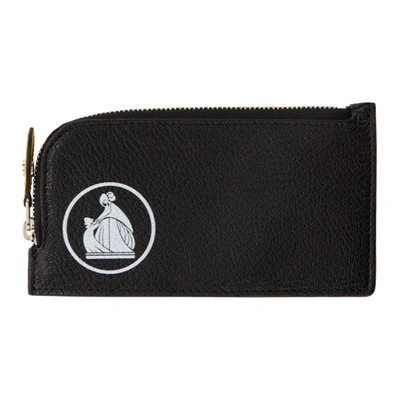 Lanvin Mother And Child Print Pouch In Black,yellow