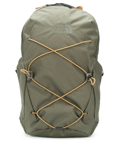 The North Face Embroidered Logo Backpack In Green