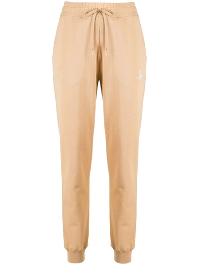 Vivienne Westwood Anglomania Logo Track Trousers In Neutrals