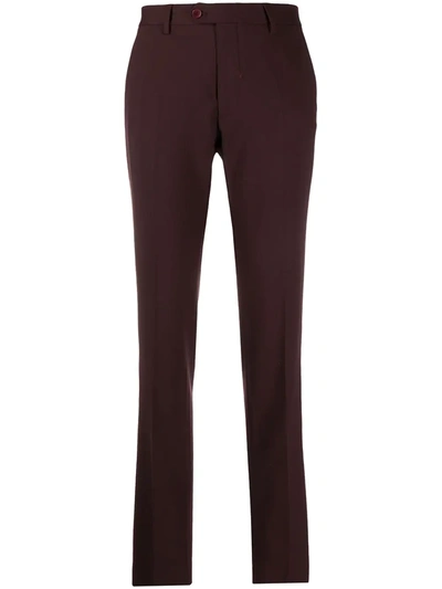 Etro Slim-fit Tailored Trousers In Brown