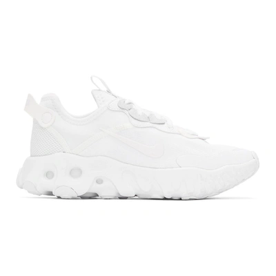 Nike White React Art3mis Sneakers In White/white/white