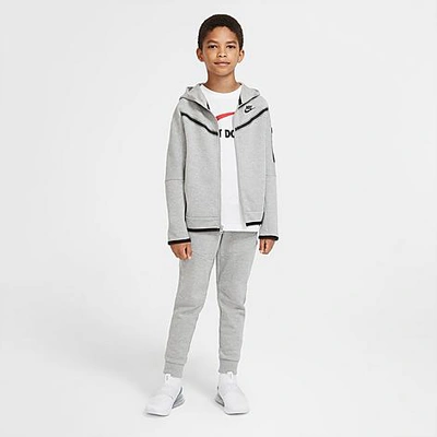 Nike Kids' Sportswear Tech Fleece Jogger Pants In Dark Grey Heather/black