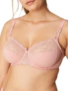 Simone Perele Delice Side Support Bra In Peach Pink