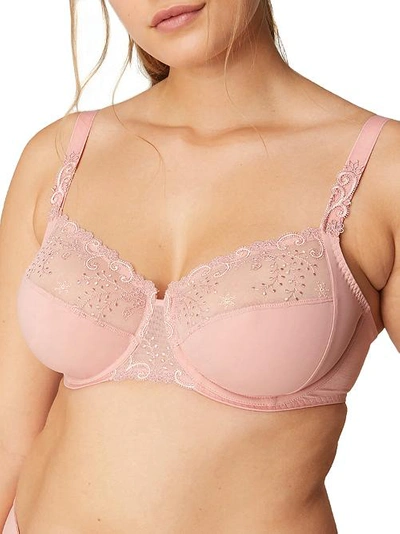 Simone Perele Delice Side Support Bra In Peach Pink