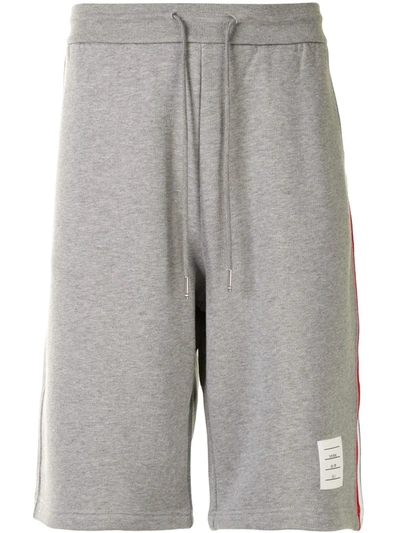 Thom Browne Men's Classic Fleece Sweat Shorts In Light Grey