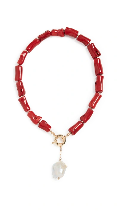 Eliou Calais Necklace In Red