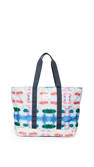State Graham Xl Tote In Tie Dye