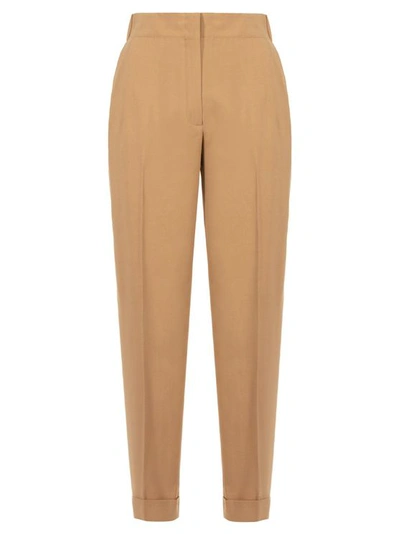 Ferragamo Salvatore  Women's 0736450dune Beige Trousers In Brown