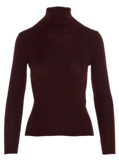 Ferragamo Salvatore  Women's 0735136nebbiolo Burgundy Sweater