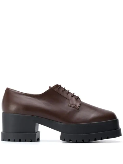 Clergerie Wonnie Lace-up Shoes In Brown