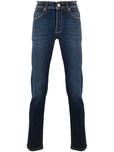 Pt01 Straight Leg Jeans In Blue