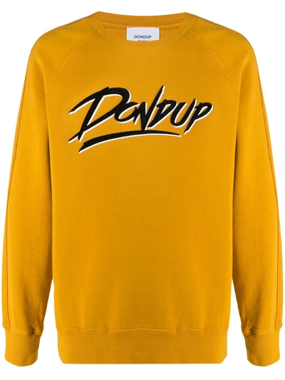 Dondup Logo-print Sweatshirt In Yellow