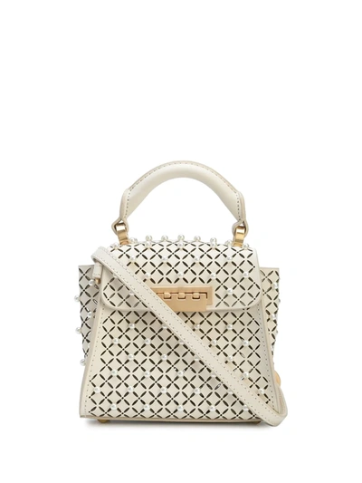 Zac Zac Posen Pearl-detail Cut-out Tote Bag In White